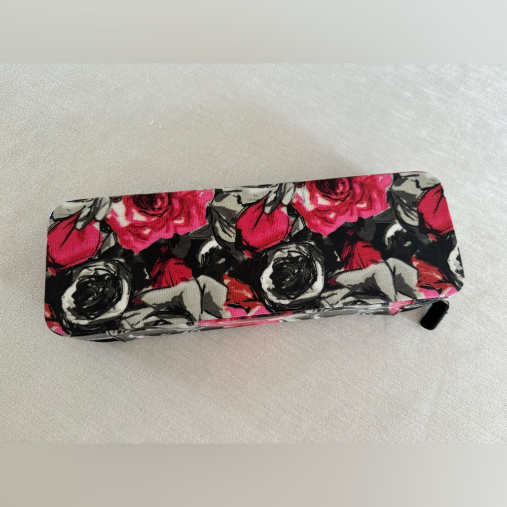 BRIGHTON Madison floral coated canvas, zip jewelry box. NWT - Picture 7 of 10